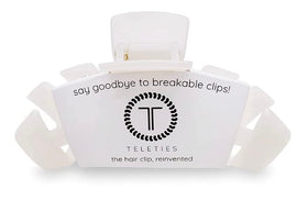 Teleties medium clip front view showing clean design and secure grip