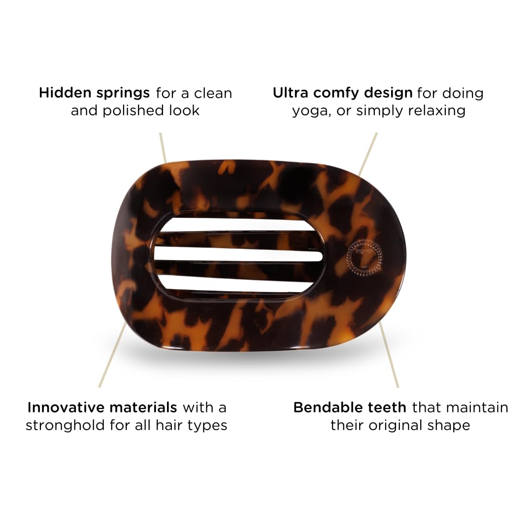 TELETIES tortoise pattern detail highlighting stylish finish and subtle sheen