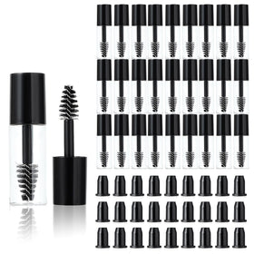 Telooco front view of black mascara tubes showing compact travel-ready benefit