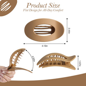 Tengantongda clip securing thick hair demonstrating firm hold during activity