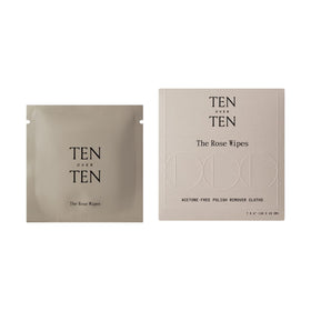 Tenoverten front packaging box showing six individually wrapped wipes and natural design benefiting portability