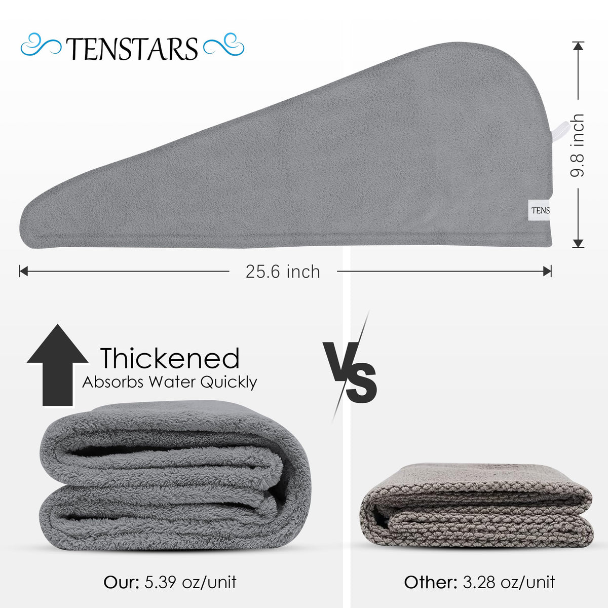 TENSTARS close-up coral velvet texture illustrating plush absorbent microfiber feel