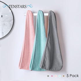 TENSTARS folded stack of five wraps ready for travel offering lightweight packable convenience