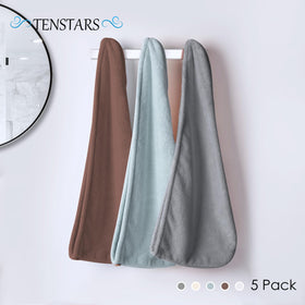 TENSTARS neatly folded stack displaying colors and organized storage convenience