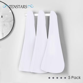 TENSTARS towel placed on palm to show 11x28 inch size and portability