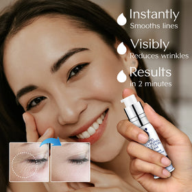 TEREZ & HONOR before and after visual suggesting reduced look of fine lines