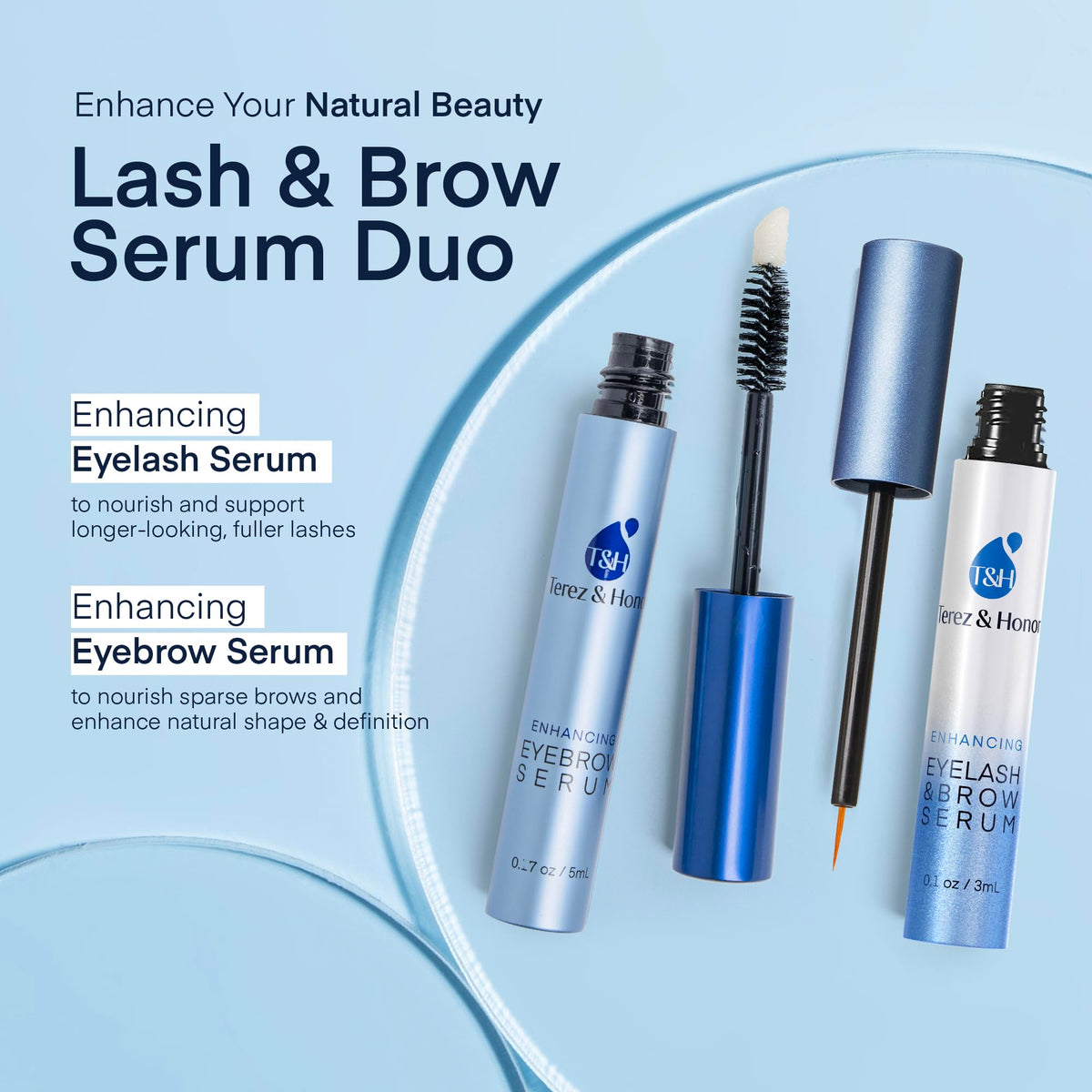 Terez & Honor clear serum texture pool illustrating lightweight, non-sticky formula
