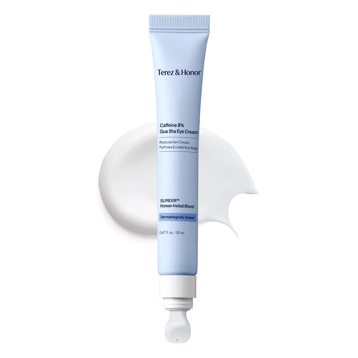 TEREZ & HONOR front packaging showing eye cream and applicator for refreshed eyes
