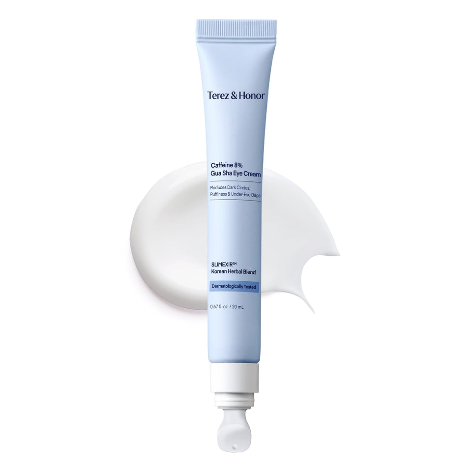 TEREZ & HONOR front packaging showing eye cream and applicator for refreshed eyes