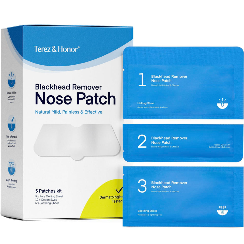 TEREZ & HONOR front packaging showing kit and benefit of easy blackhead care