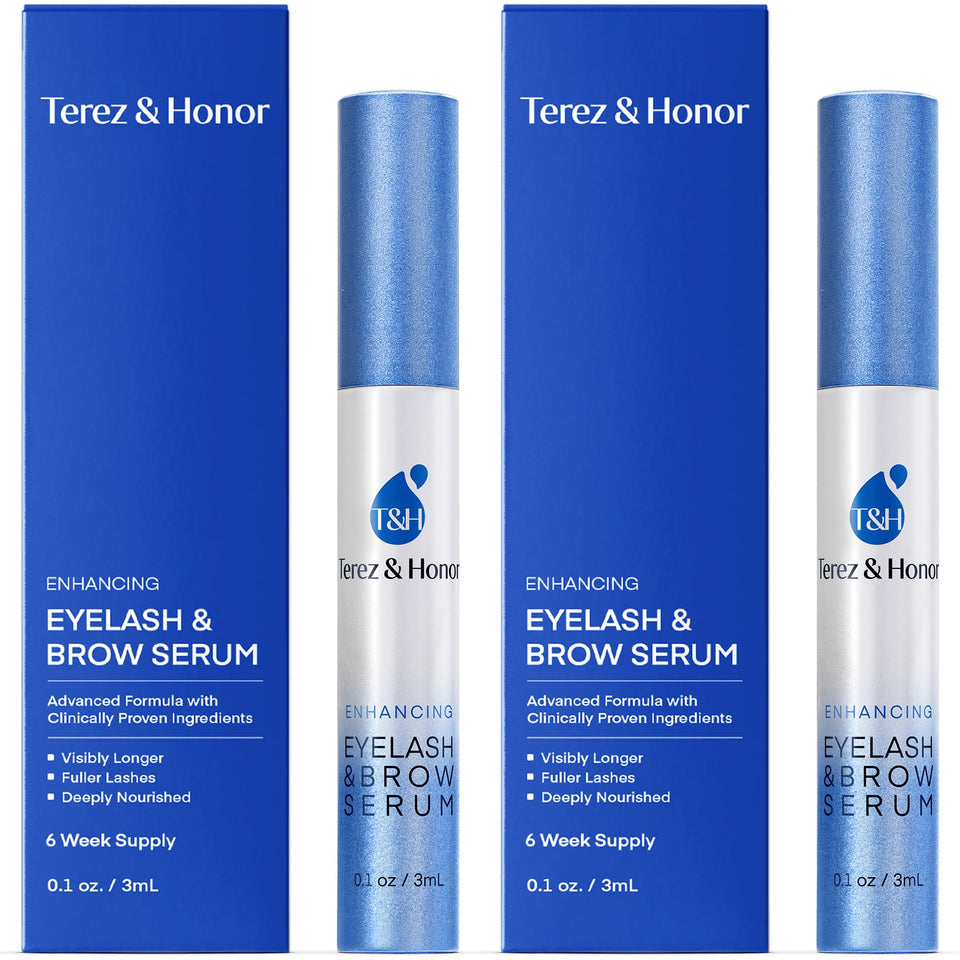 Terez & Honor front view of the two serum tubes showing packaging and convenience