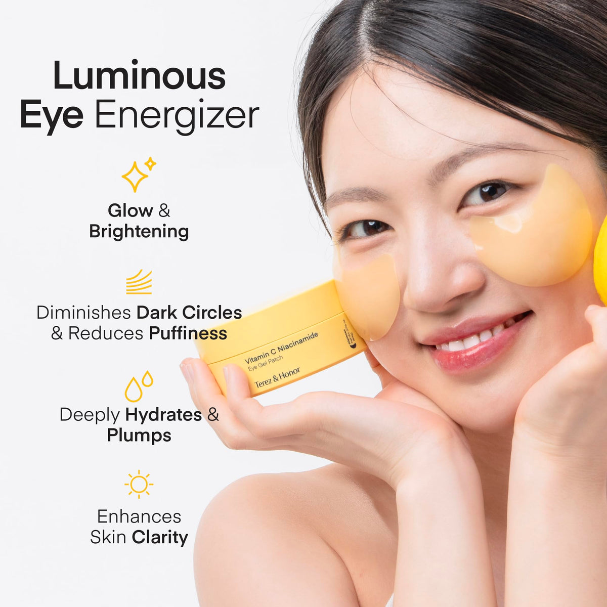 TEREZ & HONOR hydrogel texture closeup illustrating smooth hydration