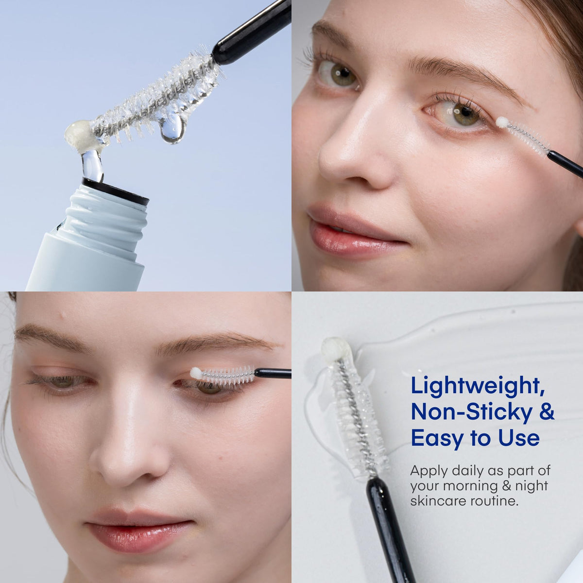 Terez & Honor close-up of application on lash line demonstrating gentle use
