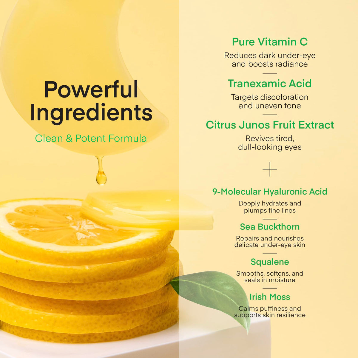 TEREZ & HONOR packaging label closeup highlighting clean formulation
