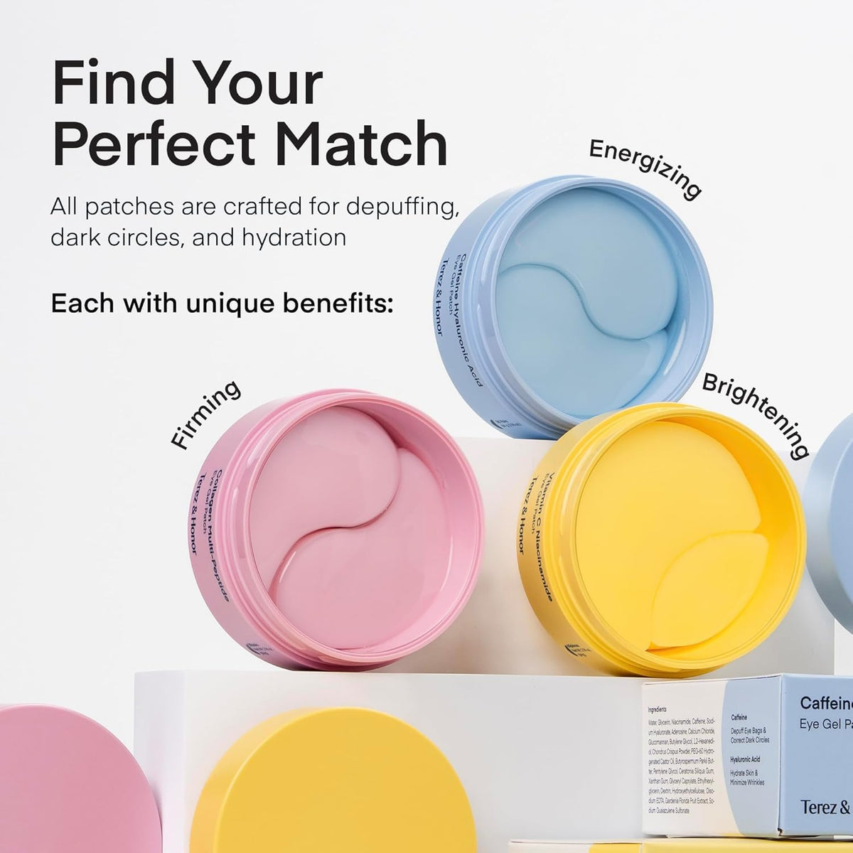 TEREZ & HONOR removed patch beside treated skin showing improved hydration and texture