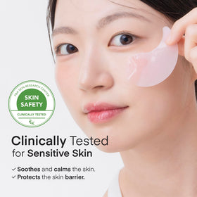 TEREZ & HONOR close-up of hydrogel patch texture, smooth adherence benefit: comfortable fit