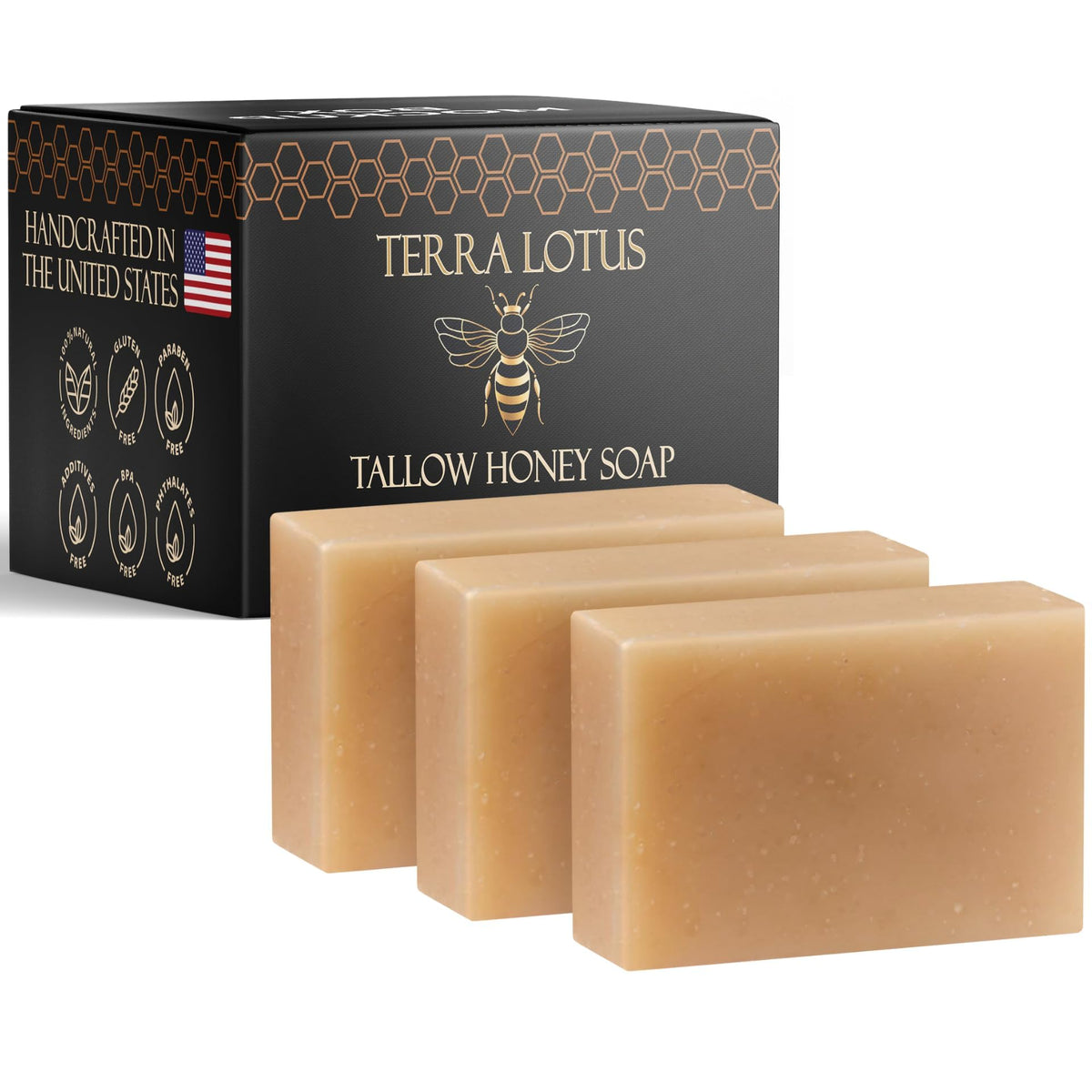 Terra Lotus front packaging citrus three-pack showing natural bars and benefits