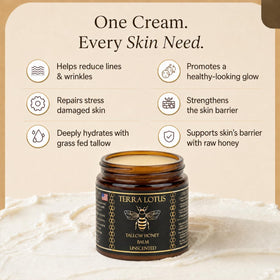 Terra Lotus label detail focusing on ingredient list and clean formulation benefit