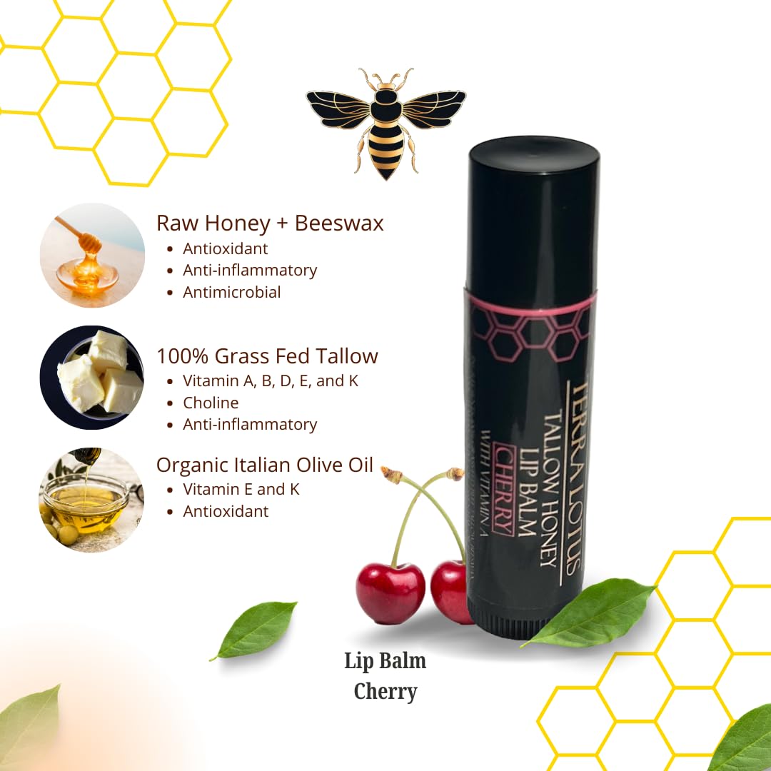 Terra Lotus close-up of lip balm tip texture highlighting smooth non-greasy finish