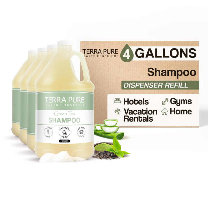 Terra Pure front label showing product identity and hotel use benefit