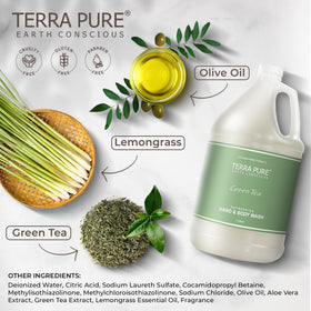Terra Pure texture close-up demonstrating smooth, creamy formula for gentle cleaning