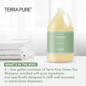 Terra Pure shampoo texture close-up illustrating smooth, consistent lather