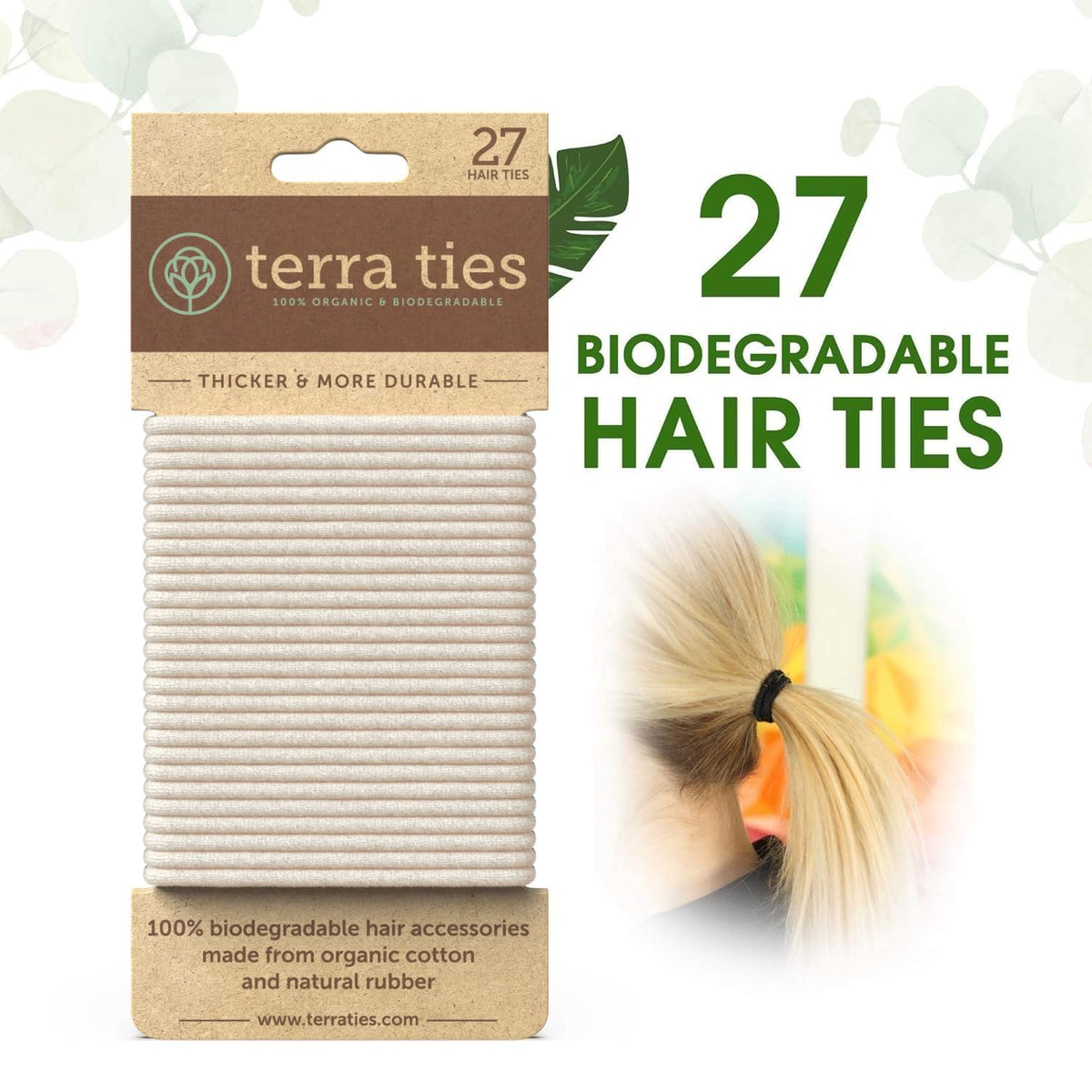 Terra Ties close-up of organic cotton texture highlighting gentle grip benefit
