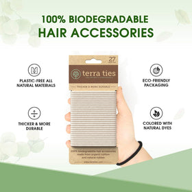 Terra Ties cross-section showing natural rubber core and durable elasticity benefit