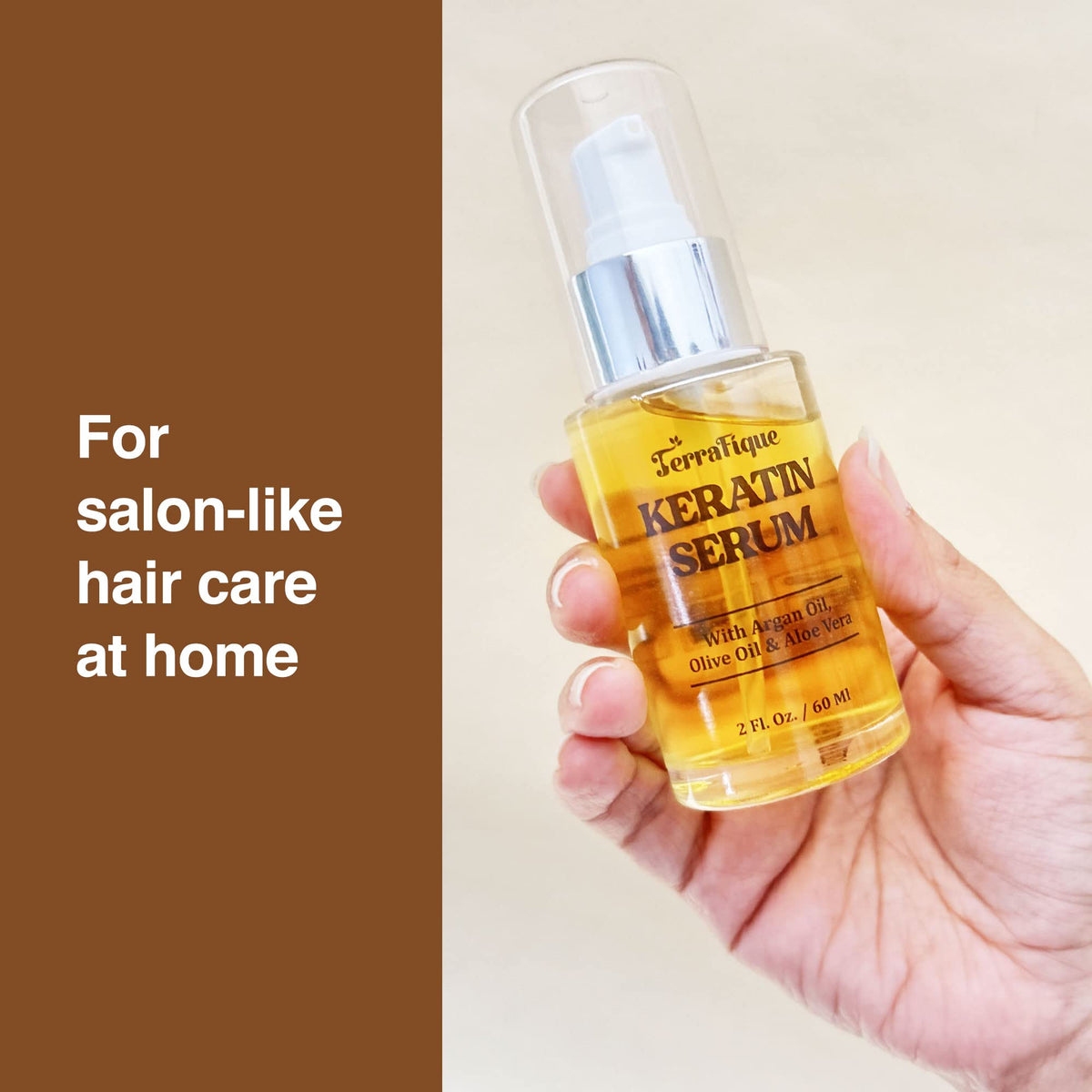 TERRAFIQUE bottle inside travel bag showing portable size and convenience