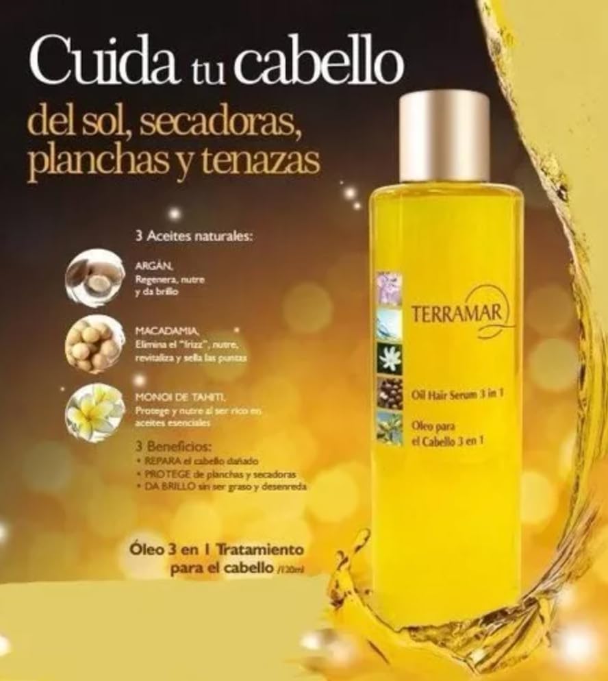 Terramar pour detail with oil drop illustrating smooth texture and easy application benefit