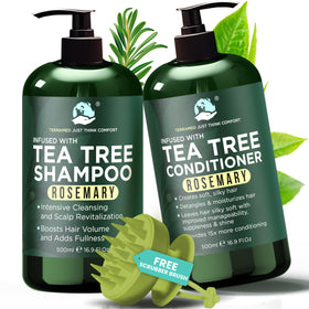 Terramed Just Think Comfort front packaging showing shampoo and conditioner, clear product identity and benefit