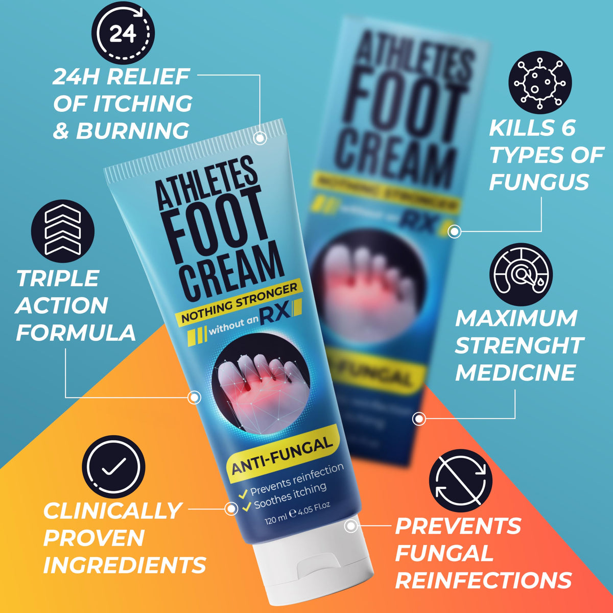 Terramed Just Think Comfort on bathroom shelf suggesting daily foot-care routine
