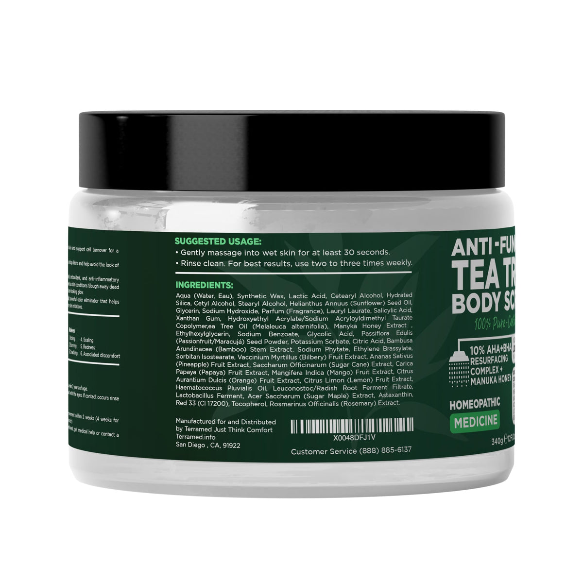 Terramed Just Think Comfort placed in gym bag for post-workout odor defense