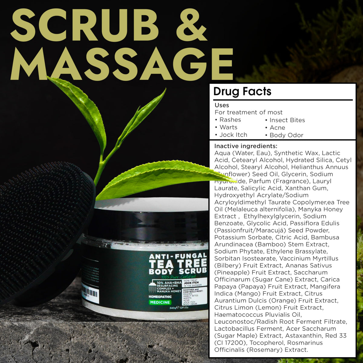 Terramed Just Think Comfort scrubber brush detail for deeper cleanse benefit