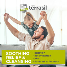 terrasil soap bar close-up texture highlighting gentle lather