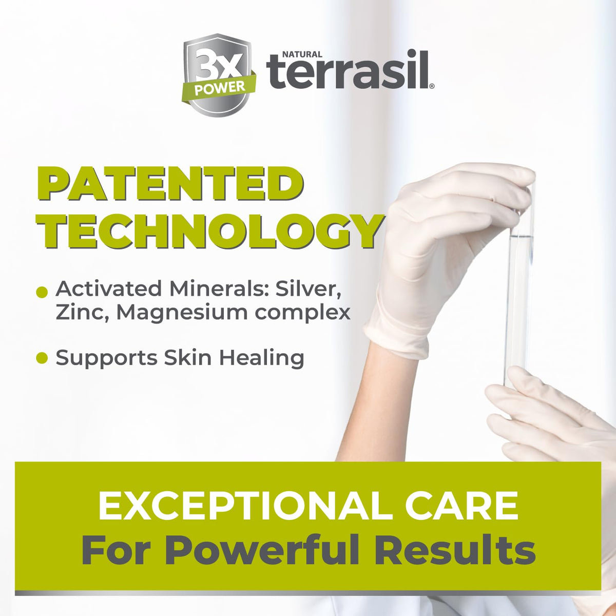 terrasil soap beside a ruler showing 75g compact travel size