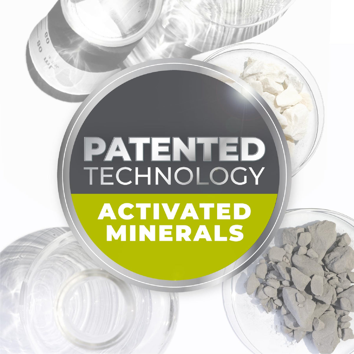 terrasil ingredient label close-up showing activated minerals and natural components