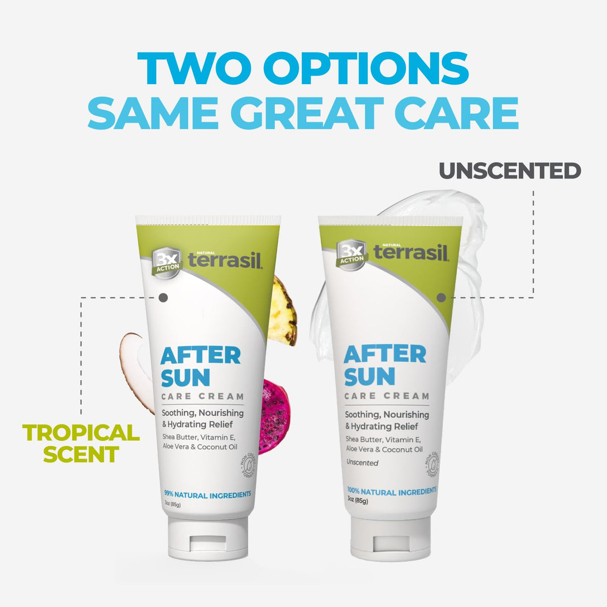 terrasil cream texture close-up demonstrating quick absorption