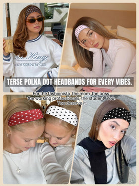 TERSE flat lay of all six headbands showing pattern options for daily outfits