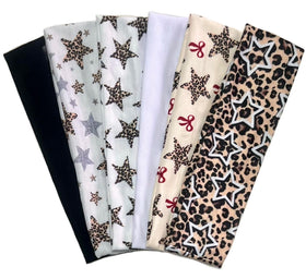 TERSE front packaging showing six assorted headbands and pattern preview, adds outfit variety