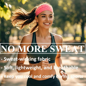 TERSE headband worn by runner demonstrating secure non-slip fit