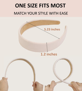 TERSE headband on short hair illustrating comfortable fit and style