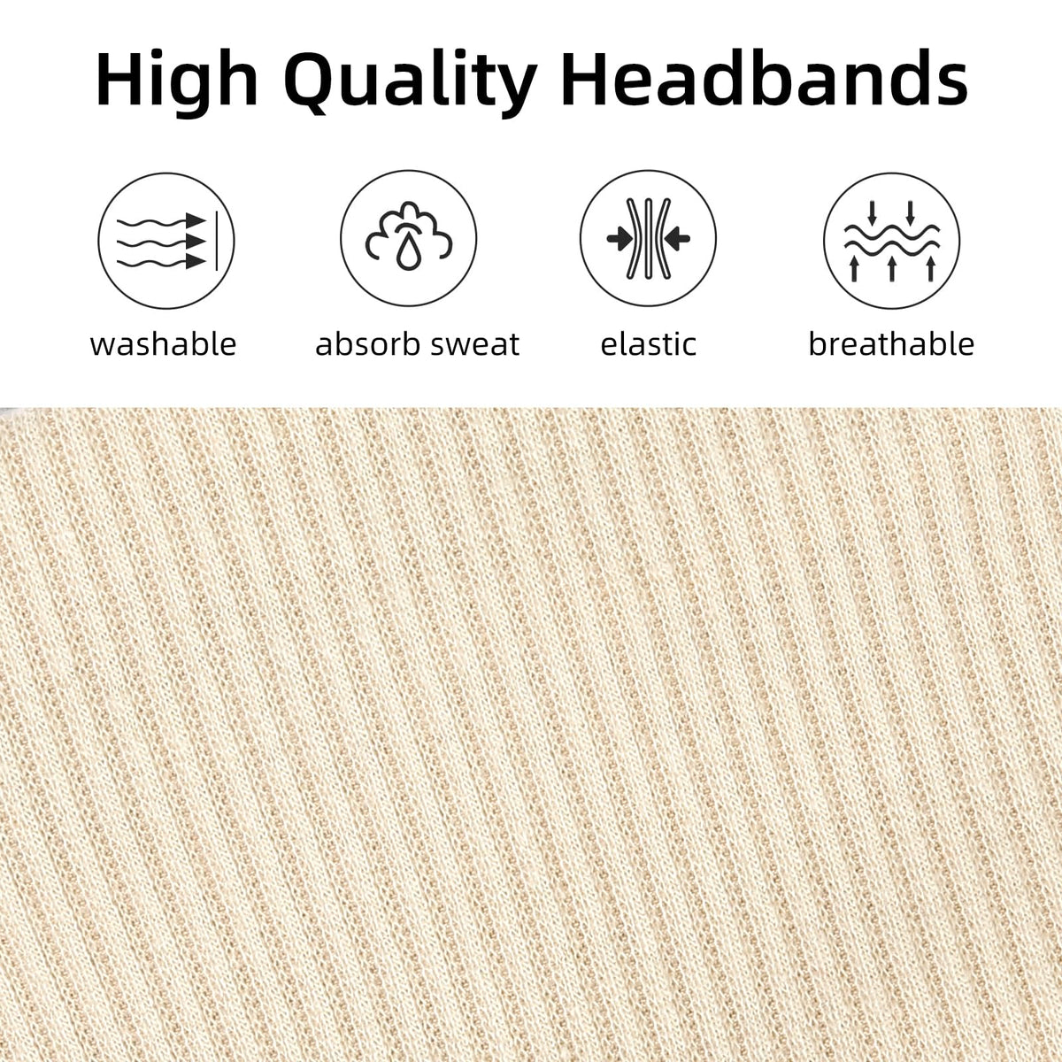 TERSE headband worn during yoga demonstrating secure non-slip hold and comfort