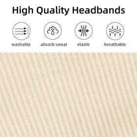 TERSE headband worn during yoga demonstrating secure non-slip hold and comfort