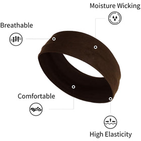 TERSE single pink headband front view highlighting slim-wide 2.25-inch fit