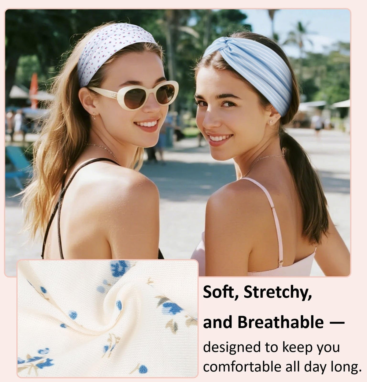 TERSE flat wide side showing secure non-slip fit for workouts