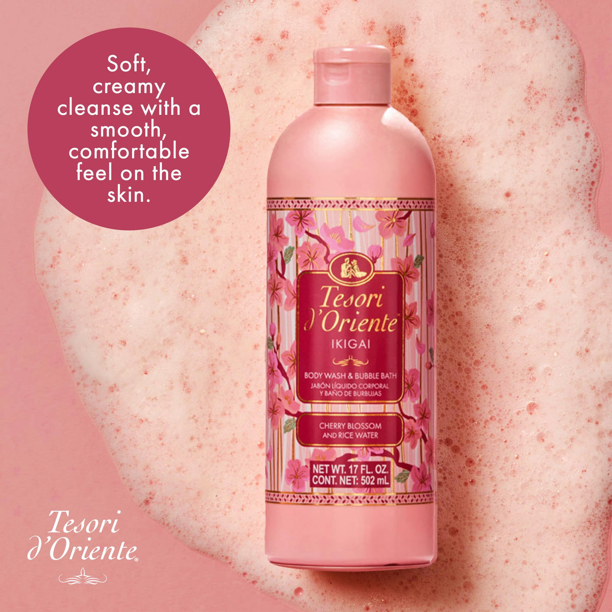 Tesori d'Oriente bubble bath tub scene creating relaxing soak benefit