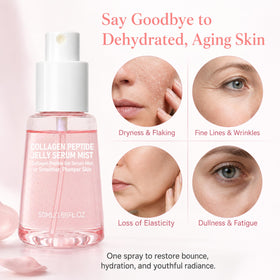 Tetea mist over makeup on model demonstrating refreshing, non-disruptive finish