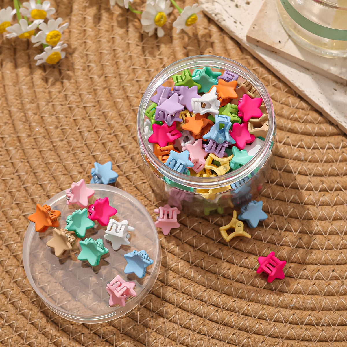 Tetizo clips worn in child hair demonstrating secure, cute hold