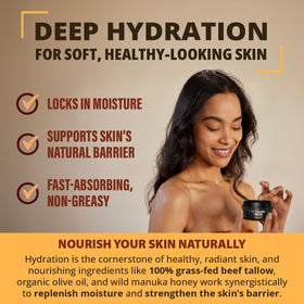 TETON application on hand demonstrating absorption benefit: smooth hydration without residue